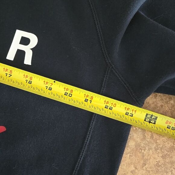 Jordan Jumpman Graphic Brushed Crewneck Black Red Logo Large - Picture 9 of 15